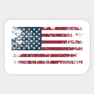 American flag vintage Sticker